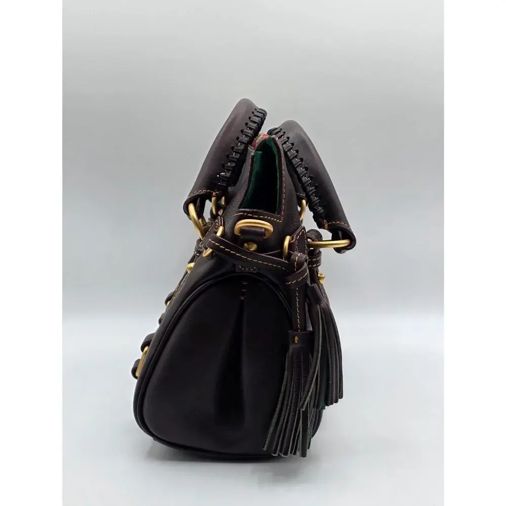 Dooney & Bourke Florentine Satchel 8L979 BM T Moro Brown Leather NWT Crossbody - Picture 6 of 16